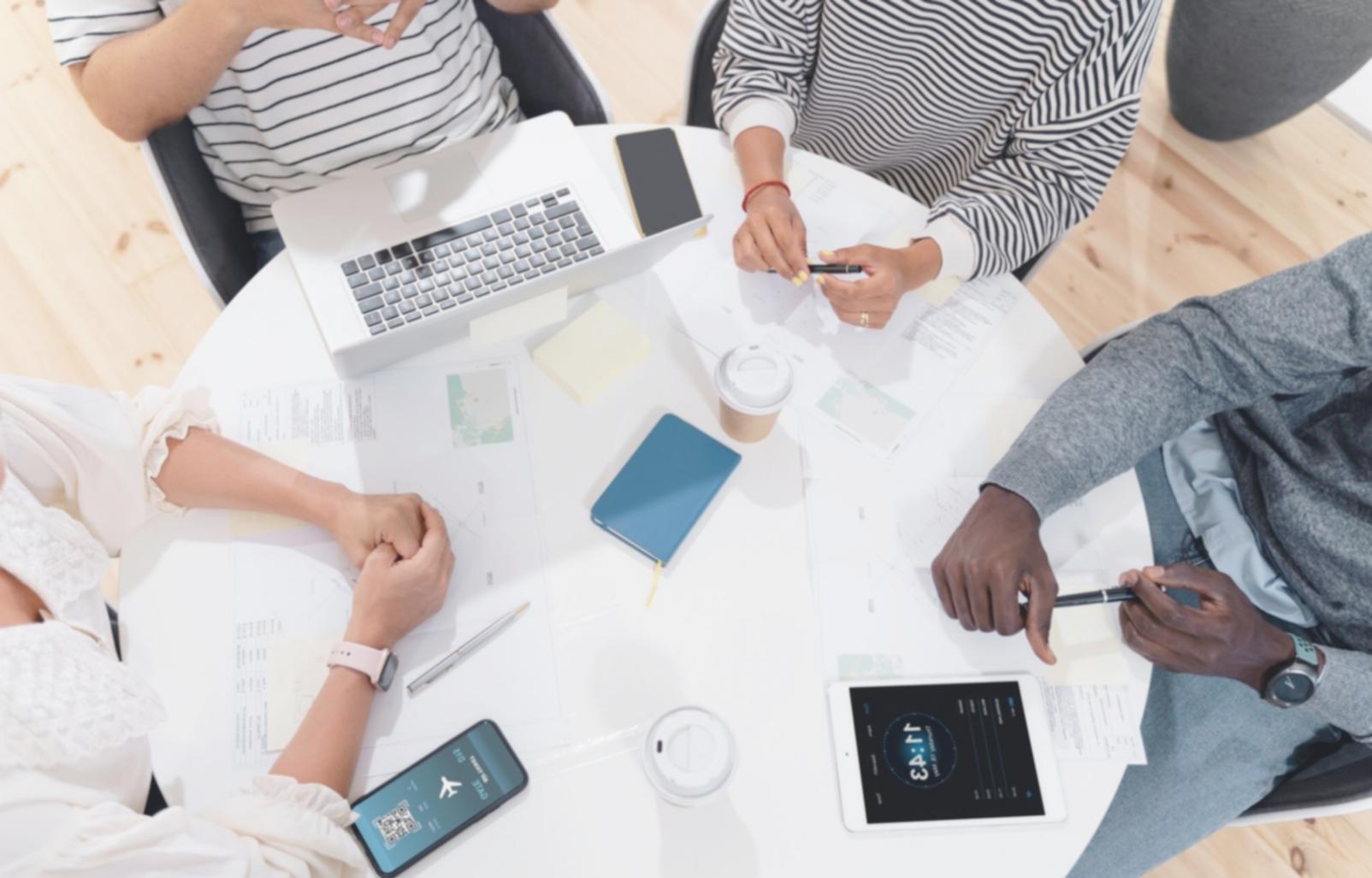 Financial data analysis workspace with charts and reports