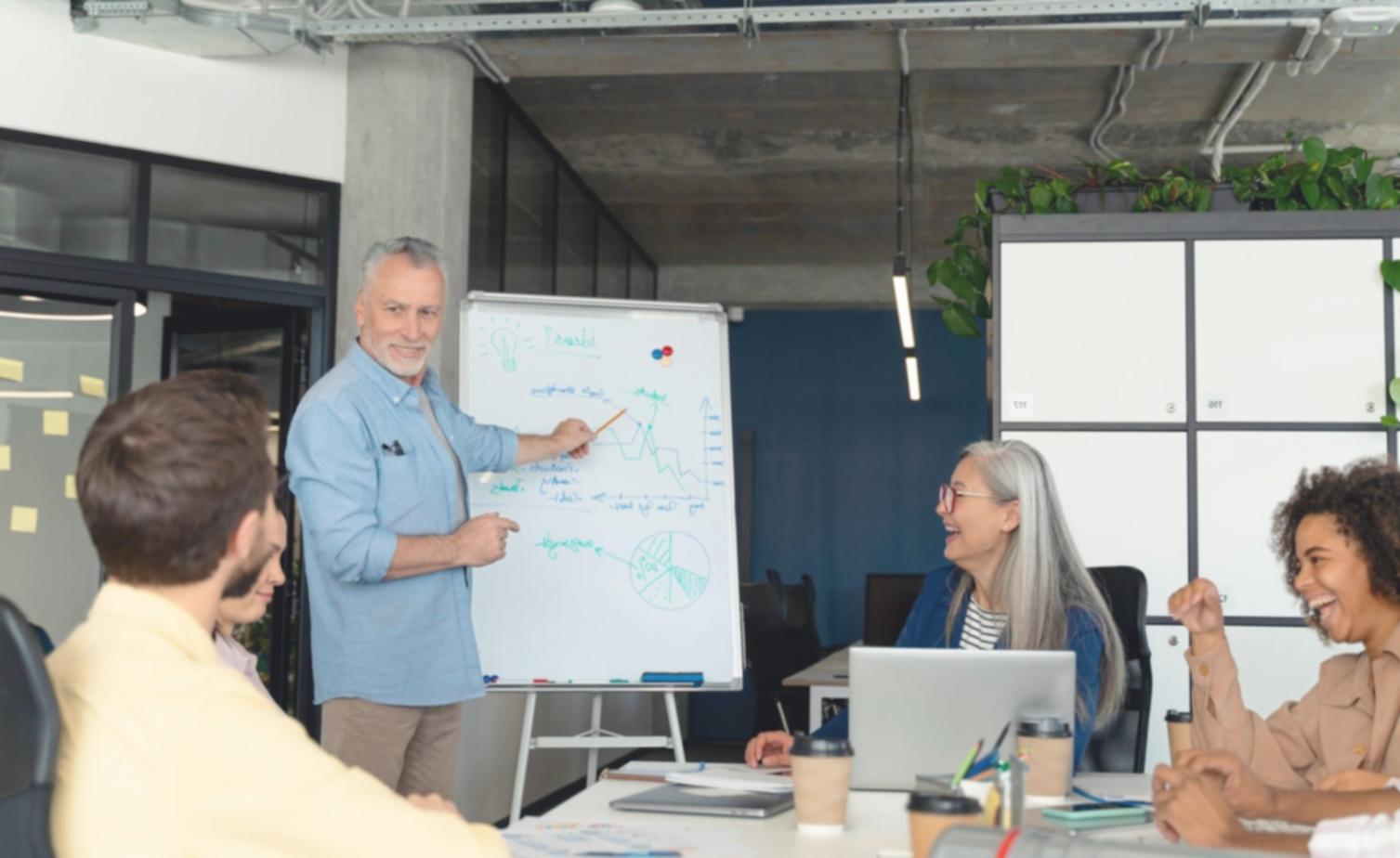 Students learning fundamental financial concepts with instructor guidance